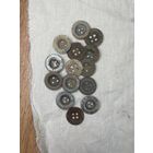 Немецкие и Советские бильевые пуговицы