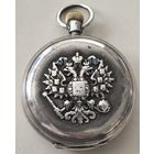 Часы НАГРАДНЫЕ Серебряные 84 проба..  КАРМАННЫЕ ЧАСЫ. ПАВЕЛ БУРЕ.  на ходу. (рабочие)