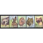 Беларусь 2008.Стандарт. Фауна.Звери. Бумага офсетная. 5 марок 724-28 (423)