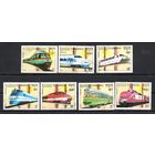 Локомотивы Кампучия 1989 год серия из 7 марок