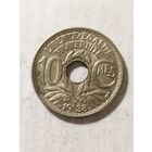 Франция 10 сантим 1938