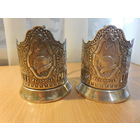 2 Подстаканника. Миру - Мир. МНЦ СССР.