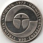 Германия 5 марок, 1982 10 лет конференции ООН по окружающей среде UNC