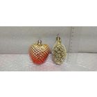 Ёлочные игрушки из рельефного стекла. 16-22