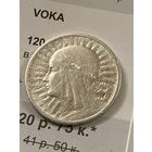 2 злотых Ядвига 1934 г.