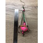 Ёлочная игрушка стеклярус фонарик Ракета СССР