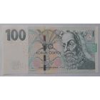 Чехия 100 крон 2018 года UNC