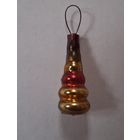 Елочная мини игрушка Пирамидка из набора Малютка