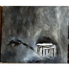 В.Песин Столик под снегом 1993г ( из ранних работ)