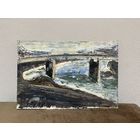 Живопись. Мост. Могилёв. Картон, масло. Подписи нет. 50х33 см.