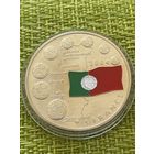 Конго 5 франков 2003 г ( ЧЕМПИОНАТ ЕВРОПЫ ПО ФУТБОЛУ В ПОРТУГАЛИИ , В КАПСУЛЕ 33мм )