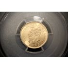 10 лир 1863 г. Италия, Виктор Эммануил II. PCGS MS63+