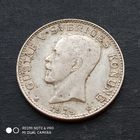 1 крона 1939 г. Густав  V. Серебро.