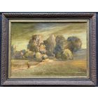 Скрипниченко Г.С;"Палессе" Пайшла Анютка па грыбы;1978г;66/50см.с рамой