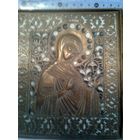 РЕДКИЙ  БОЛЬШОЙ ЭМАЛИ !Трехстворчатый складень [Деисус, 45х17 см] в эмалях