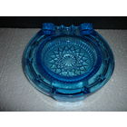 Античная Пепельница Нёман 20-ые гг. Julius Stolle Niemen Stolle Польша Синее Стекло Ручной Работы В Идеальном Сохране