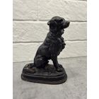 Статуэтка. Собака сидячая ДРУЖОК. Касли. 1986г СССР.   Распродажа коллекции!!!