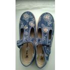 Полукеды женские / на девочку, можно на физкультуру с вышивкой и стразами р-р 39