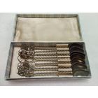 Ложки чайные Праздничные, мельхиор. Армения, СССР