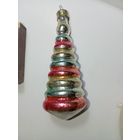 Наконечник на ёлку , винтаж , стекло , Пирамидка  , СССР . С рубля
