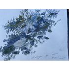 Тихонов Виктор Петрович пейзаж бумага темпера 30х20 см