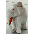 Фарфоровая статуэтка Слон белый. ЛФЗ. Редкая роспись.Распродажа коллекции!!!