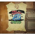 Маечка-туника с ярким принтом, р.XS