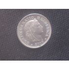 4 монеты Швейцария 20 раппенов 2008 года,  10 раппенов 1993 года, 10 раппенов 1982 года,  5 раппенов 1988 года года