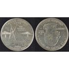 25 центов(квотер) США 2001г P, Род-Айленд