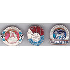 Футбольные клубы СССР: "Днепр" (Днепропетровск), "Черноморец" (Одесса), "Арарат" (Ереван).