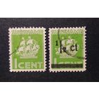 Суринам\297с\1941\1945 Нидерланды. Парусник. Надпечатка