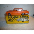 Модель авто "ALFA ROMEO 2600 ". 1:43. СССР. 1982год