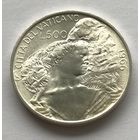 Ватикан 500 лир 1966 - серебро, UNC!