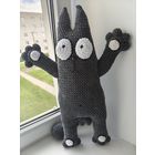Плюшева вязаная игрушка амигуруми "Кот Саймона" ручная работа