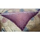 Платок, косынка из шерсти. Сиреневый с оттенками. Эксклюзив. Ручная работа.