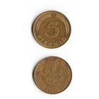 5 пфеннигов Германия 1980 года(J)