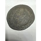 2 копейки 1766 год, мм, перечекан