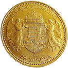 Австрия для Венгрии, 20 крон 1892 г., знак: KB, сост. АU, Австро-венгерская крона, золото 900/ 6,78 г, м.д. Кремница. Доставка только при личной встрече, связь по телефону или мессенджеру.