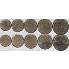 Бразилия набор 5 монет 1982 - 1985 UNC
