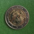 Эстония 2 евро 2022 "Эстония скорбит по украине". UNC из ролла.