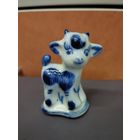 Статуэтка фарфоровая Козлик, Гжель