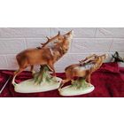 КОЛЛЕКЦИОННЫЕ ФАРФОРОВЫЕ СТАТУЭТКИ ОЛЕНЬ ГЕРМАНИЯ ОРИГИНАЛ  . ЦЕНА ЗА ОБА .  Распродажа Коллекции !!! . Экспресс  Аукцион не с рубля без МПЦ и прочего 3 ДНЯ  .Много лотов в продаже .