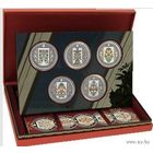 Комплект монет Слуцкие пояса, серебро, идеал!!! Банковское состояние!!!