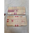 Пачка советских червонцев (10рублевок), в банковской упаковке, 2 шт