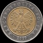 Польша 5 злотых 2009 г. Y#284