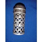 СОЛОНКА 5.5см высота, диаметр 2.5см . клейма, серебро