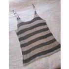 Льняной полосатый топ, р.42-44