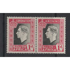 1937 Южная Африка ** Коронация George VI, сцепка 2 марки (SG 72)