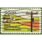 США 1985. 50 летие создания Администрации электрификации сельских районов