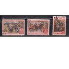 СССР-1955, (Заг.1722-1724)   гаш. (с клеем) , 85-год. рож. Ленина,Живопись